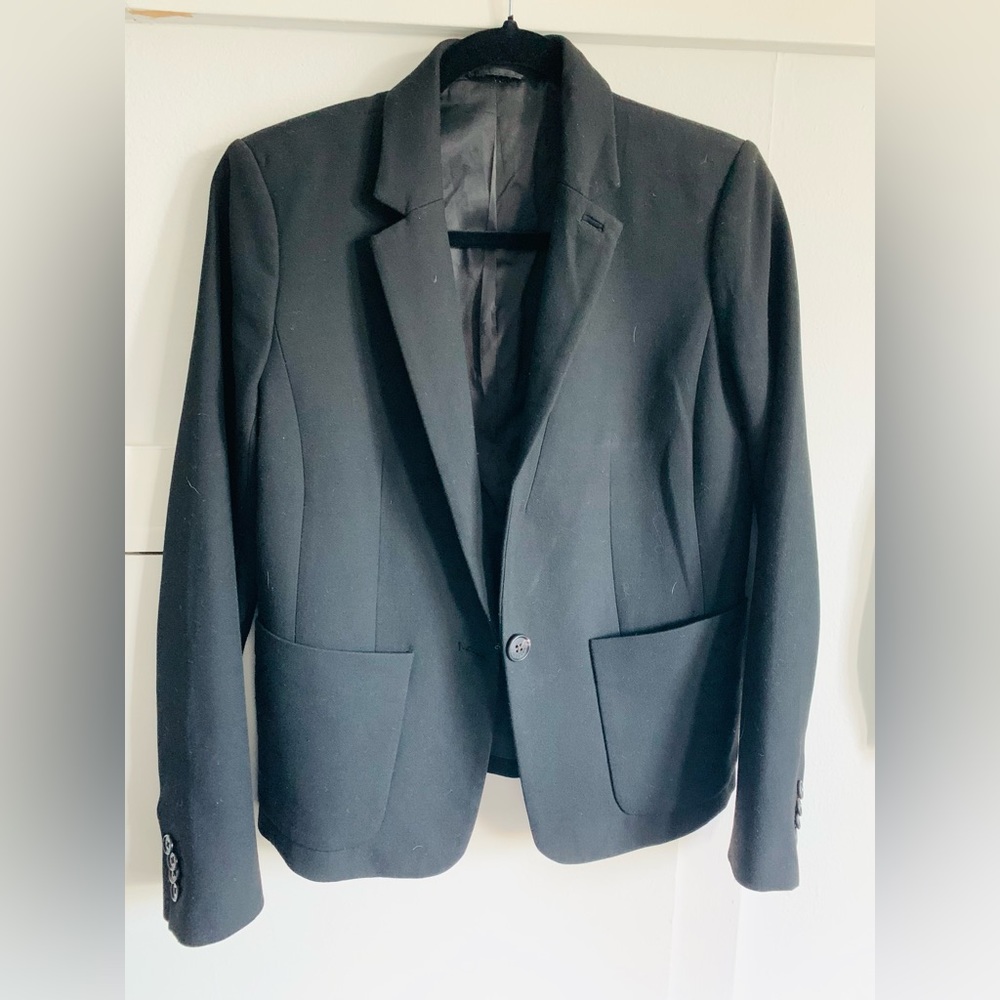 Black Armani Exchange blazer.